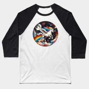 Unicorn Life in Color Baseball T-Shirt